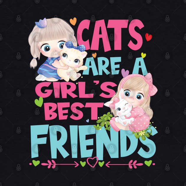 Cats Are A Girls Best Friend - Cat Lover Cat Owner Funny For Any Cat Breed by Envision Styles